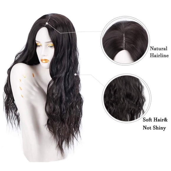 ??‍♀️BLACK 28” BODY WAVE CURLY OMBRÉ WIG *NWT* main image 5